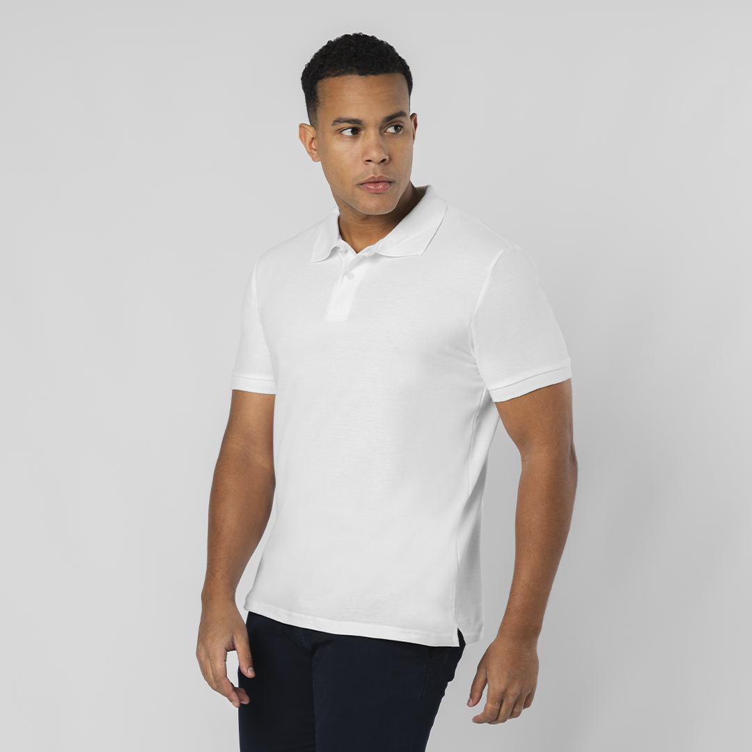 Polo Adulto Branco - Charles