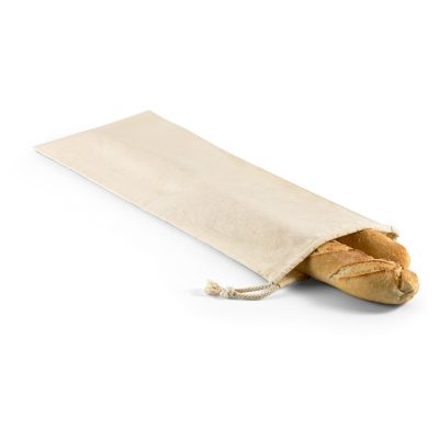 Saco para pão 100% algodão (100 g/m²) com cordão para fechar