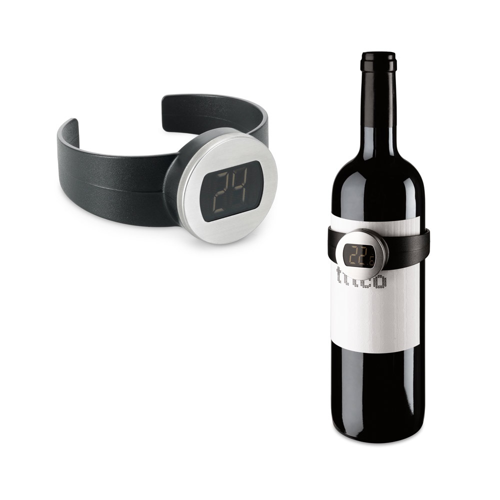 Termómetro digital para vinho em aço inoxidável e ABS