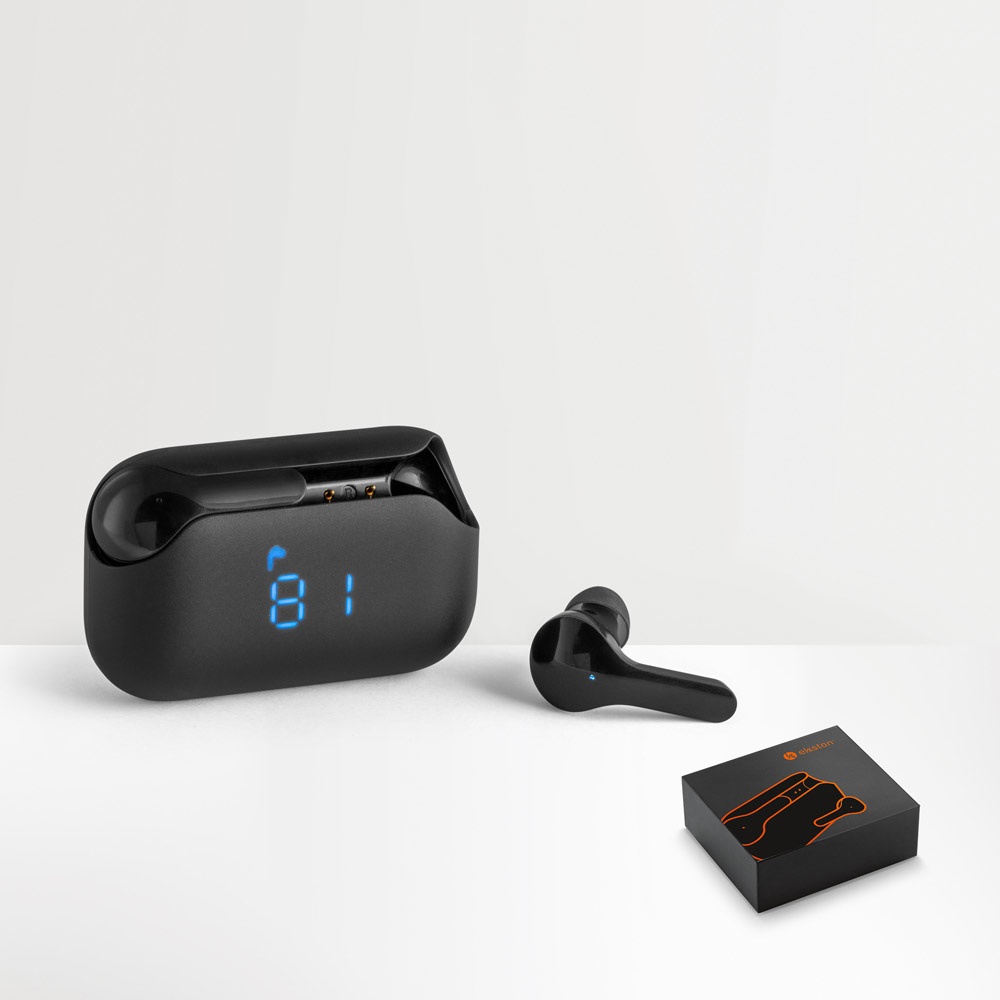 Os VIBE são auriculares true wireless em ABS com bluetooth 5.0. Perfeitos para levar para qualquer lugar